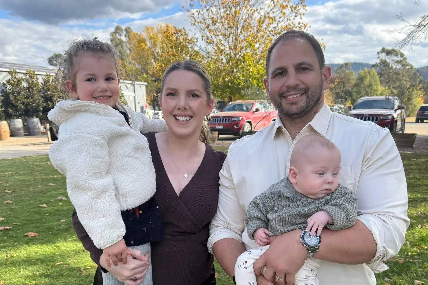 LIFE\\'S LITTLE TREASURES: The Exintaris family engaged the support of Life\\'s Little Treasures Foundation with the birth of their first child Sutton and again when their son Avery was born at 25 weeks. Pictured are Fairlie (second left) and Dan Exintaris with daughter Sutton (far left) and son Avery. 