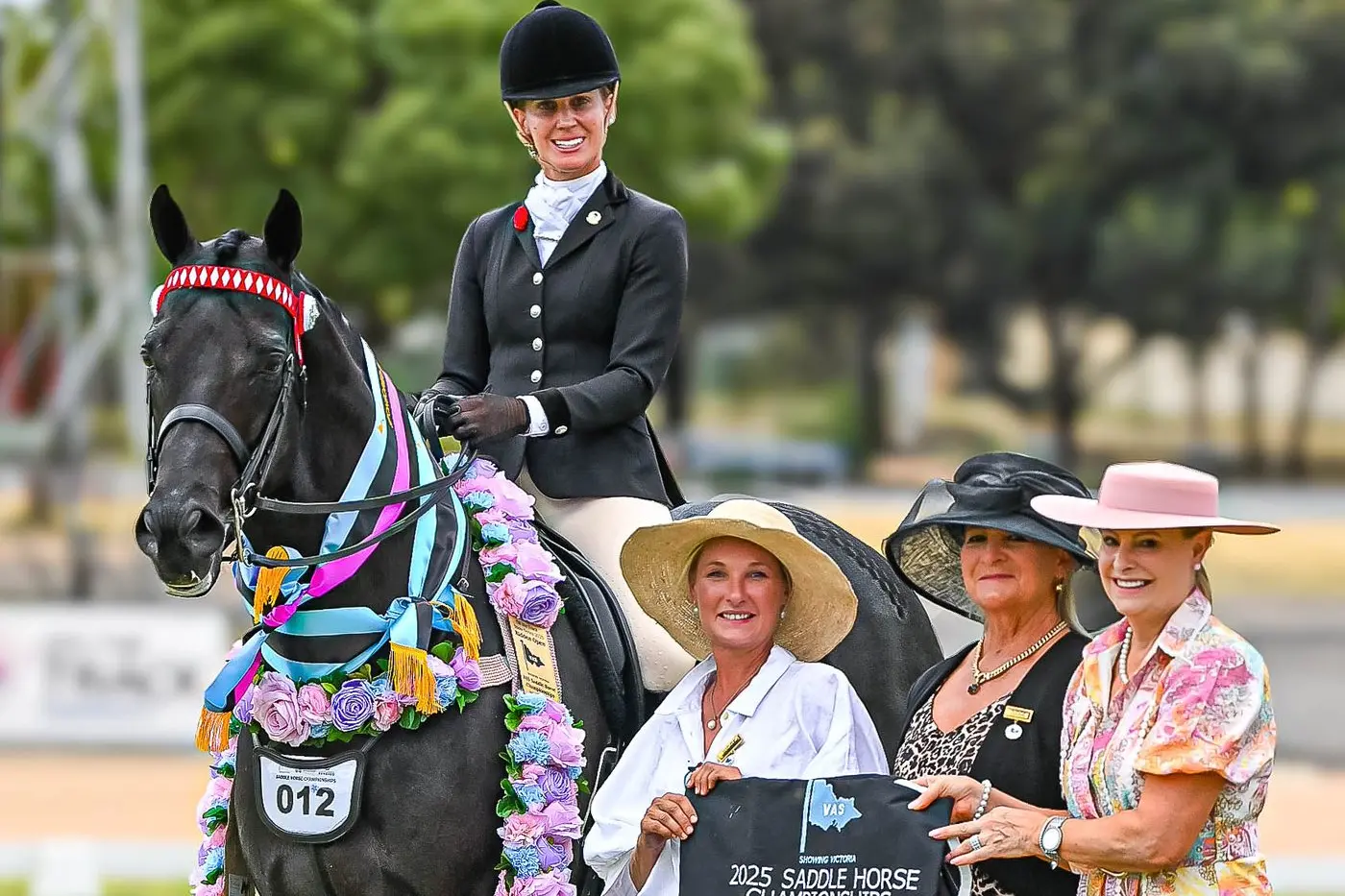 IMPRESSIVE:OTT ridden open state final winner presentation to Natalie McKay on Saint Onyx. PHOTO: Lisa Gordon 