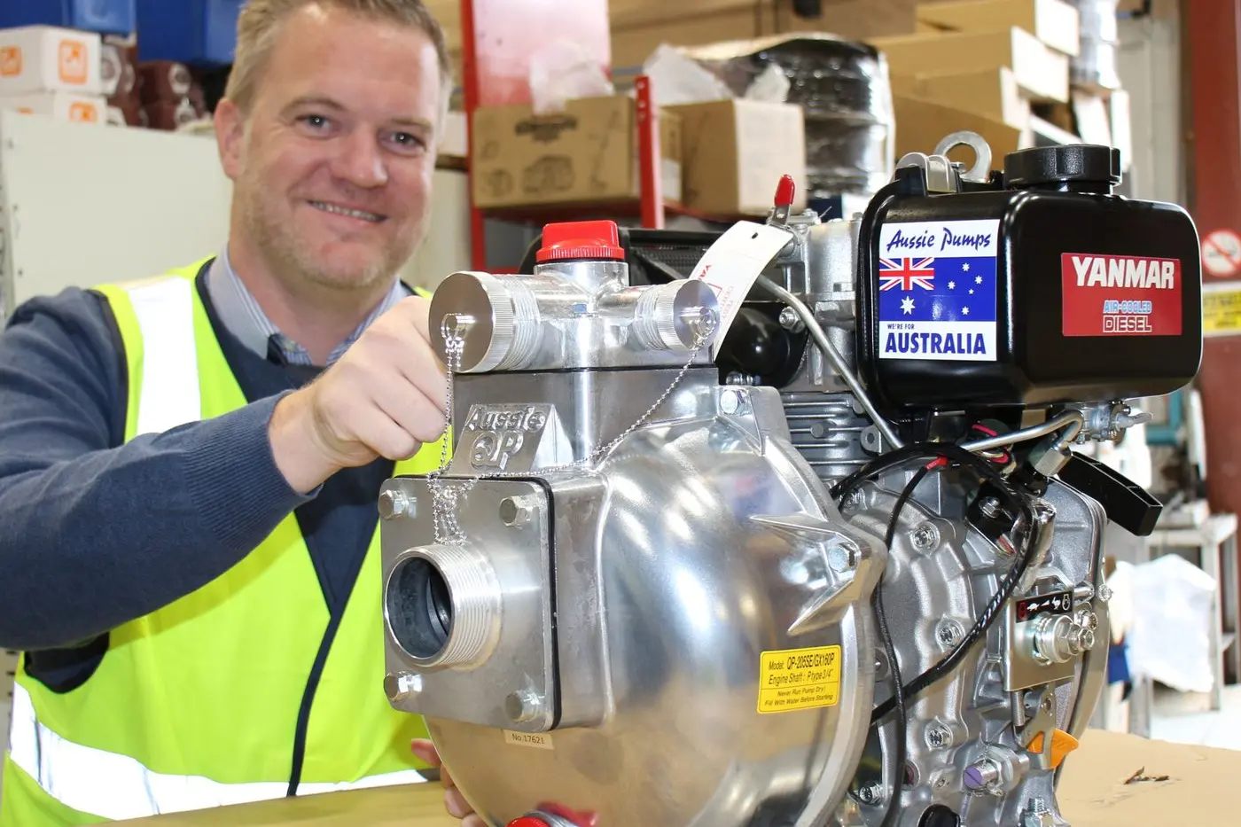 GREAT COMPANY: Aussie\\u2019s Davy Schrijvers, who recently joined the Aussie Pump team, shares his experiences so far working with our Victorian Gold Distributors.
