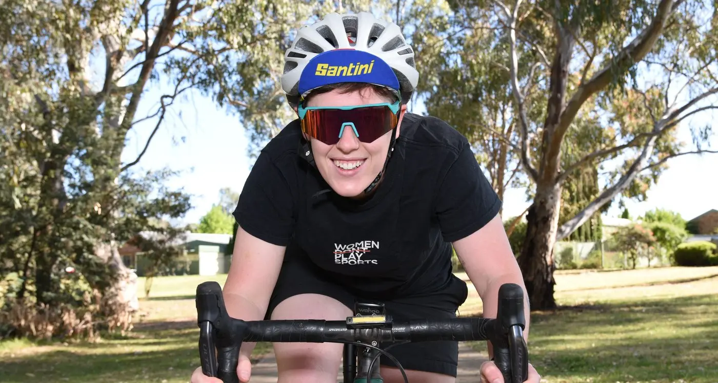 Amy saddling up for 500km ride