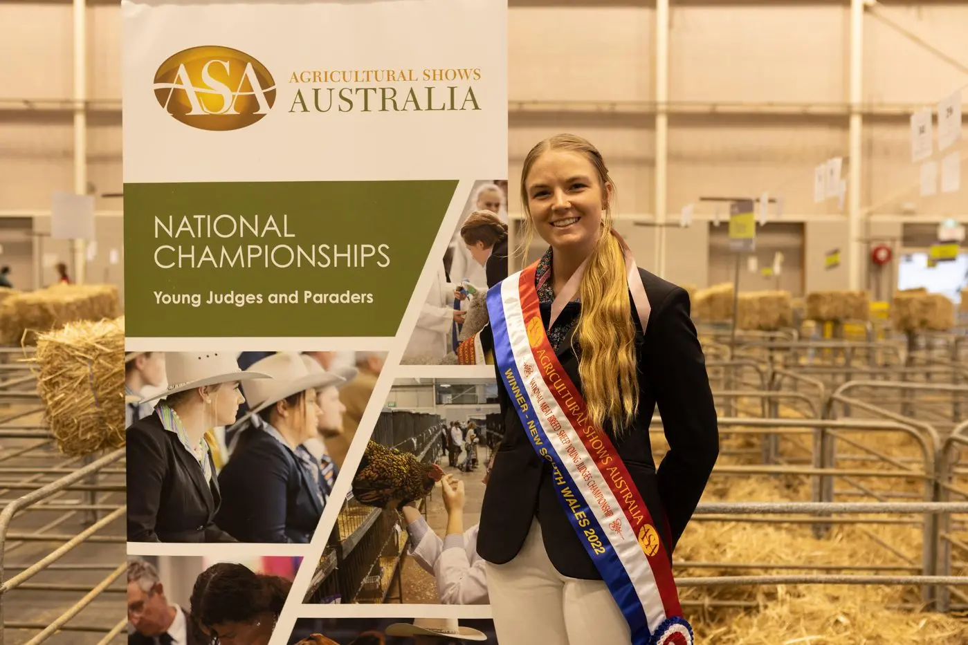 TOP OF THEIR GAME: Mt Eliza\\'s Tess Runting took out first place for 2022 in meat sheep judging at the recent Royal Sydney Show.  Young Victorians fared equally well in their chosen fields of parading and judging at the National Competition, with many  placing in the highly regarded awards.  Turn to page 14 and 15 for Victorian place\\u2013getters. Id:23633